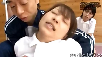 Teen Japanesse tennis player teased in front of teammates