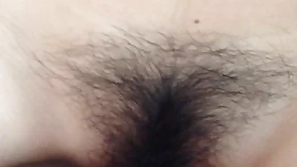 Fucking a Chinese Spread Hairy Pussy