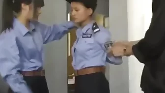 Chinese Police Soldier Bondage white socks