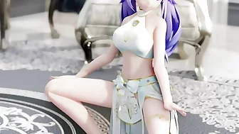 Genshin Impact - Sexy Dance + Gradual Undressing (3D HENTAI)