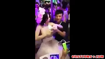 Chinese Charity Boobs Squeeze