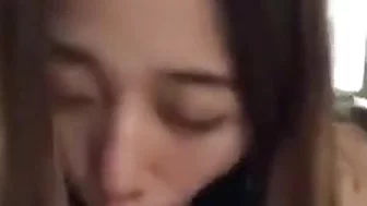 Chinese girlfriend loves to suck cock and get cum in mouth