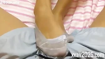 Sister footjob