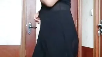Mature woman dancing
